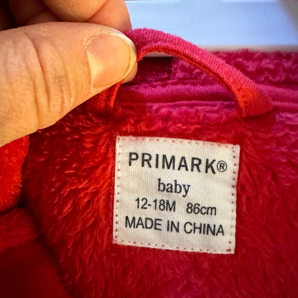 Red Baby/Toddler Robe - Picture 3 of 3